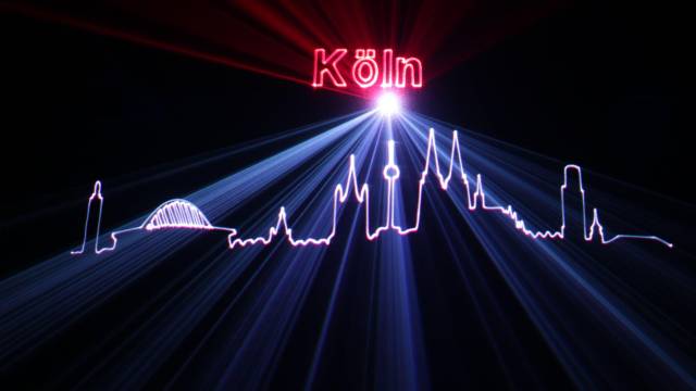 Lasershow in Köln Hochzeit